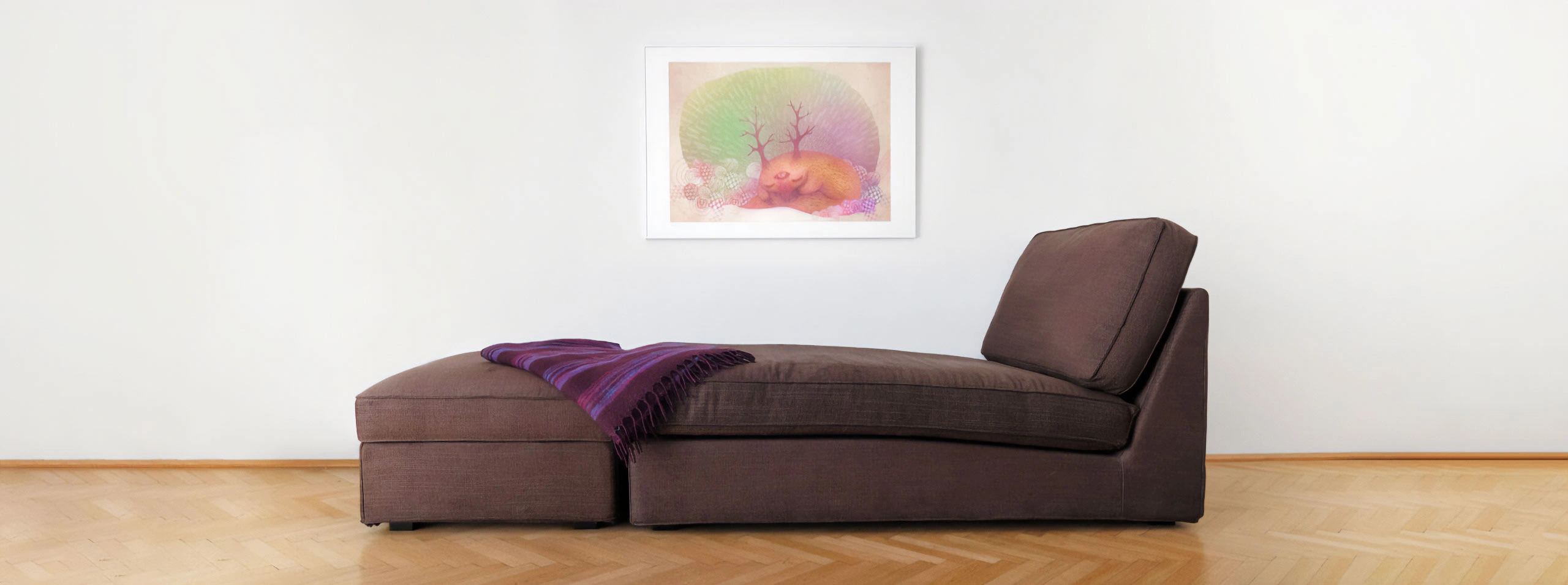 Therapiecouch in der Praxis für Hypnosepsychotherapie in Wien 1040 – ruhiger, heller Therapieraum